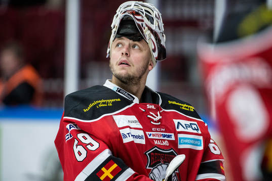 Malmö Redhawks målvakt Oscar Alsenfelt