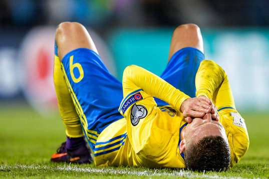 Sveriges Marcus Berg har ont