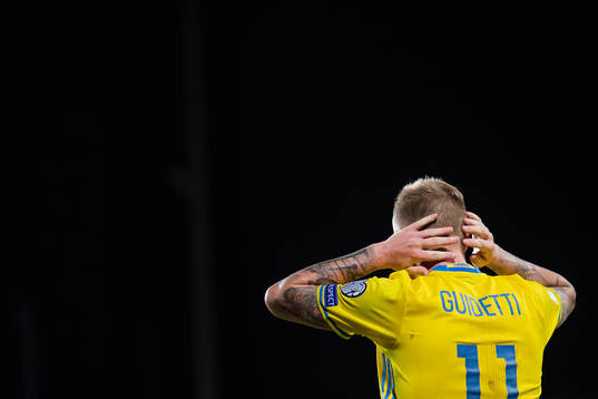 Sveriges John Guidetti deppar