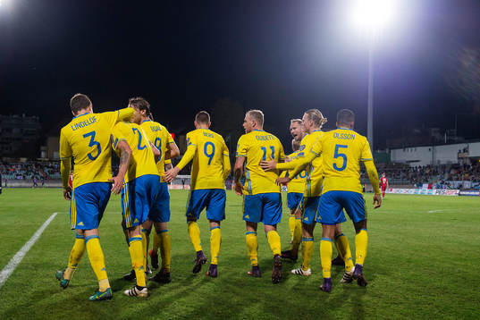 Sveriges Jimmy Durmaz, Victor Nilsson Lindelöf, Martin