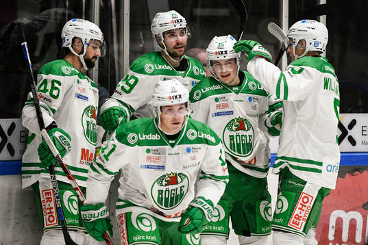 Rögles Kevin Marshall, Ludvig Rensfeldt och Filip Karlsson