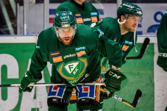 Färjestads Jonas Holös och Ole-Kristian Tollefsen
