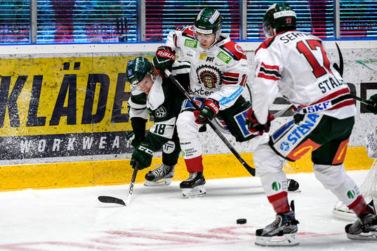 Färjestads Andreas Jämtin och Frölundas Mattias