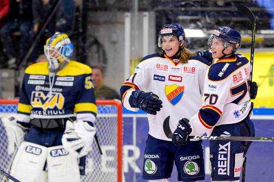 Djurgårdens Axel Jonsson-Fjällby och Marcus Davidsson