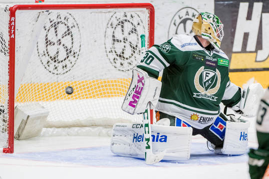 Färjestads målvakt Lars Haugen