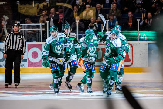 Färjestads Mikael Wikstrand , Alexander Johansson och