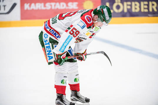 Frölundas Simon Hjalmarsson deppar