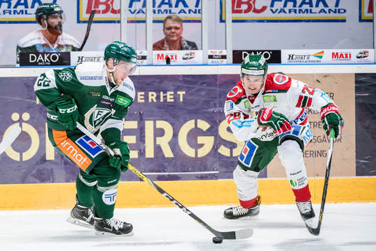 Färjestads Per Åslund och Frölundas Johan Sundström