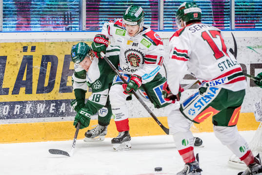 Färjestads Andreas Jämtin och Frölundas Mattias