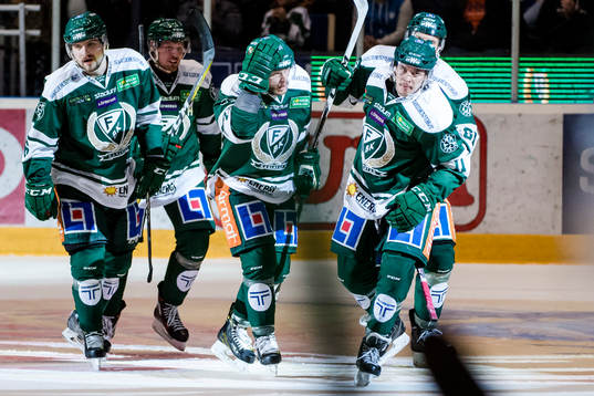 Färjestads Mikael Wikstrand , Alexander Johansson, Anton