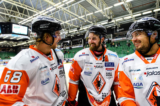 Karlskronas Daniel Gunnarsson, Mattias Karlsson  och
