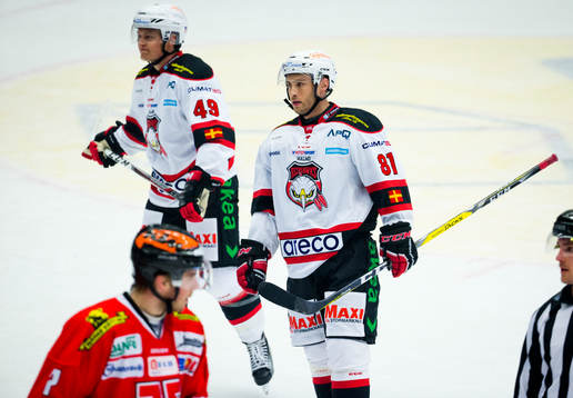 Malmö Redhawks Rhett Rakhshani och Ilari Filppula deppar