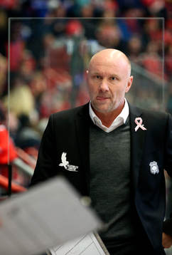Malmö Redhawks tränare Peter Andersson deppar