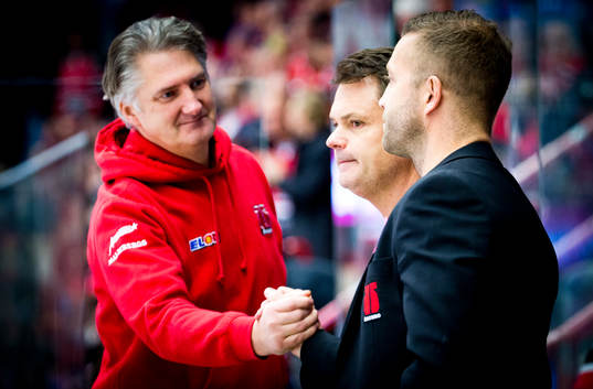 Örebros tränare Johan Tornberg och tränare Lars Ivarsson