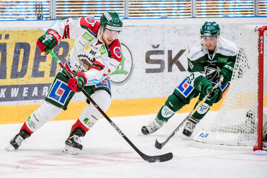 Frölundas Henrik Tömmernes och Färjestads Tim Stapleton
