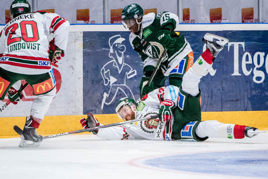 Frölundas Joel Lundqvist, Robin Figren och Färjestads