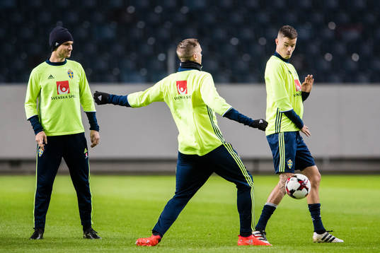 Sveriges Albin Ekdal, Pontus Jansson och Mikael Lustig