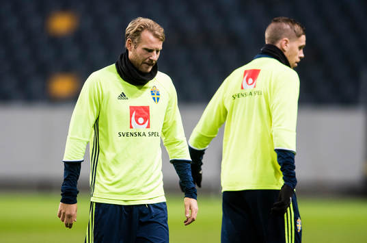 Sveriges Ola Toivonen och Pontus Jansson