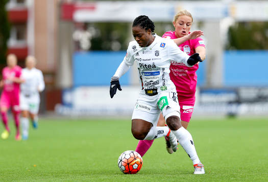 Piteås Faith Ikidi och Eskilstunas Mimmi Larsson
