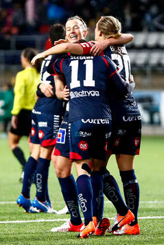 Linköpings spelare jublar