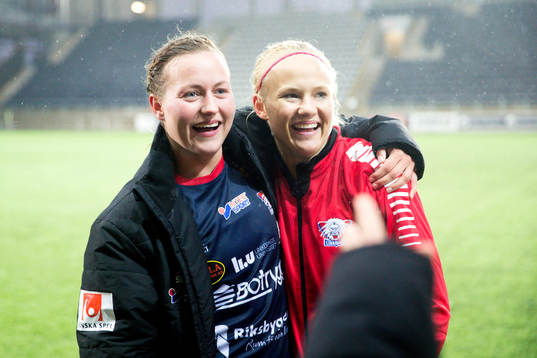 Linköpings Kristine Minde och Pernille Mosegaard Harder