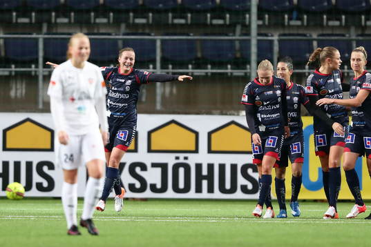 Linköpings Kristine Minde jublar