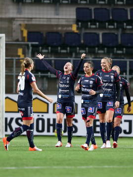 Linköpings Kristine Minde jublar