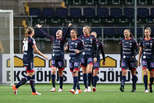 Linköpings Kristine Minde jublar