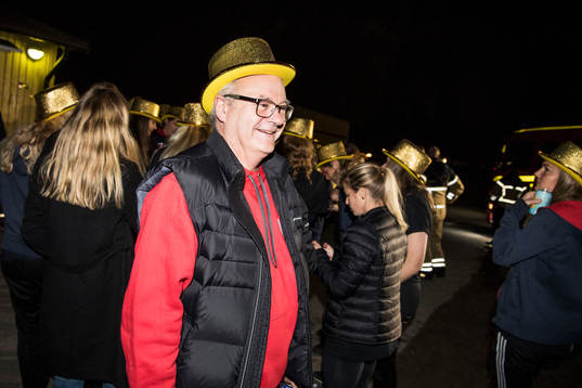 s firande hemma i Limhamn av avancemanget till