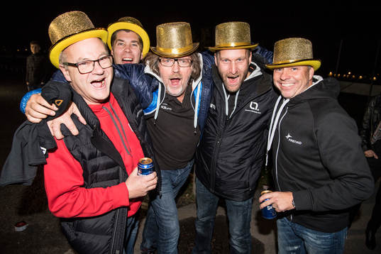 Sportchefen Johan Andersson, tränaren Sven Sjunnesson,