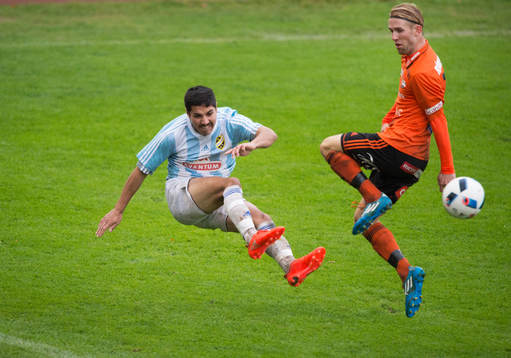 9 IFK Hässleholms Diego Delgado i matchen i division 2