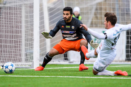 Team TGs målvakt Ahmed Al-Frali