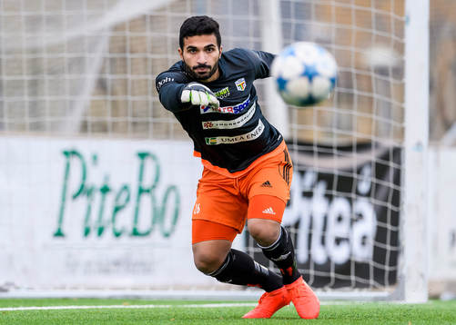 Team TGs målvakt Ahmed Al-Frali
