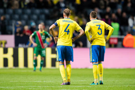 Sveriges Andreas Granqvist och Victor Nilsson Lindelöf