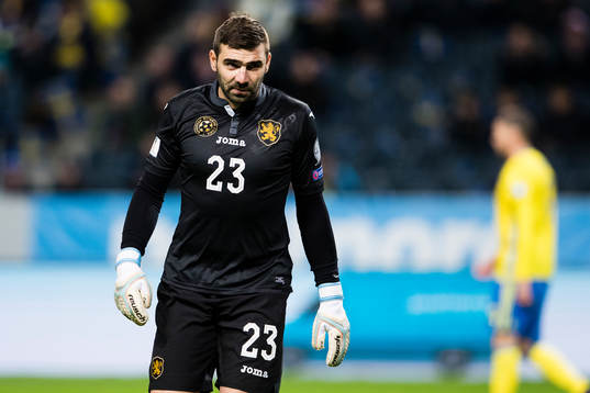 Bulgariens målvakt Vladislav Stoyanov