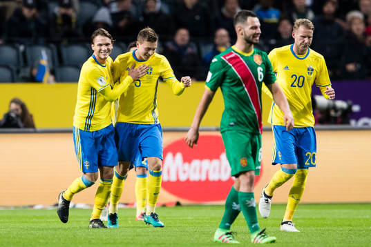 Sveriges Albin Ekdal, Victor Nilsson Lindelöf och Ola