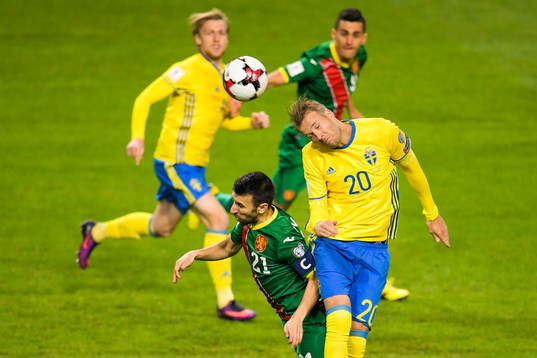 Sveriges Ola Toivonen och Bulgariens Svetoslav Dyakov