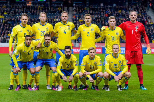 Sveriges Albin Ekdal , Ola Toivonen , Andreas Granqvist ,