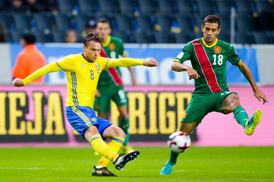 Sveriges Albin Ekdal och Bulgariens Ivaylo Chochev