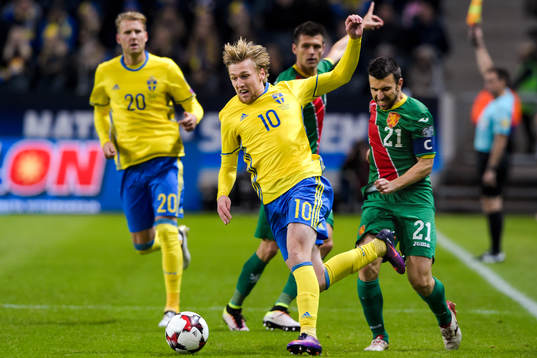 Sveriges Emil Forsberg och Bulgariens Svetoslav Dyakov