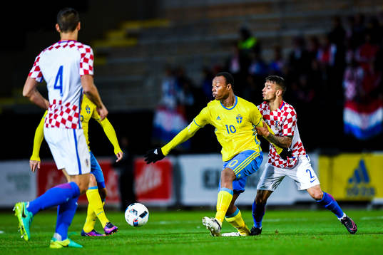 Sveriges Carlos Strandberg och Kroatiens Dino Mikanovic