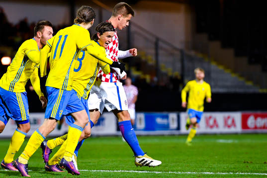 Sveriges Kristoffer Olsson jublar