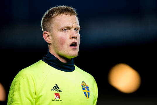 Sveriges målvakt Tim Erlandsson