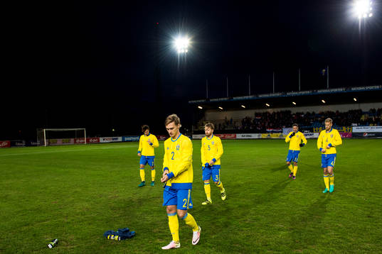 Sveriges Linus Wahlqvist, Jacob Une Larsson och Filip