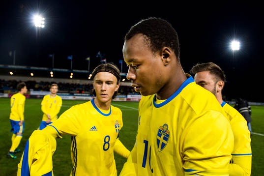 Sveriges Kristoffer Olsson och Carlos Strandberg