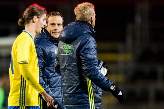 Sveriges Pawel Cibicki skadar sig och tvingas utgå