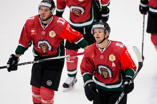 Frölundas Nicklas Lasu och Sebastian Stålberg