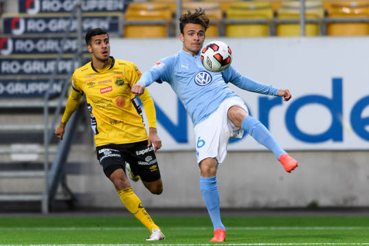 Malmö FFs Andreas Aalen Vindheim och Elfsborgs Rami Kaib
