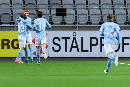 Malmö FFs Teddy Bergqvist jublar