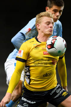Elfsborgs Per Frick och Malmö FFs Dennis Hadzikadunic